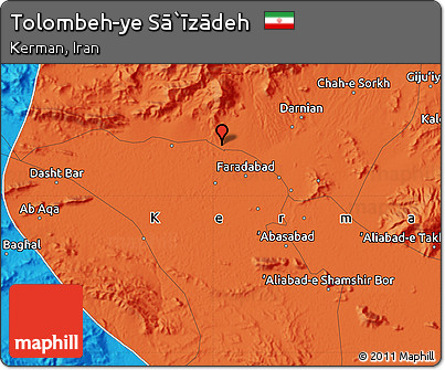 Political Map of Tolombeh-ye Sā`īzādeh