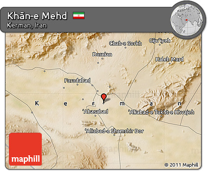 Satellite Map of Khān-e Mehd