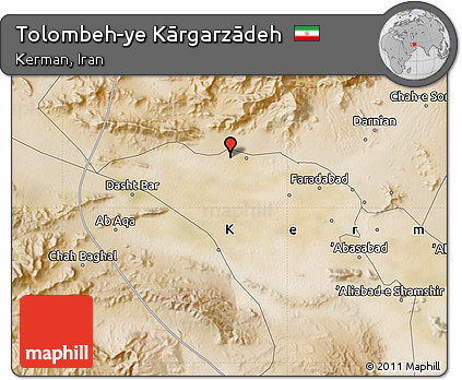 Satellite Map of Tolombeh-ye Kārgarzādeh