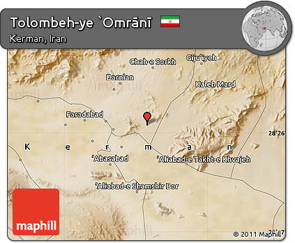 Satellite Map of Tolombeh-ye `Omrānī