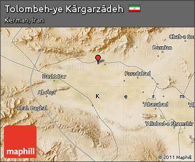 Satellite Map of Tolombeh-ye Kārgarzādeh