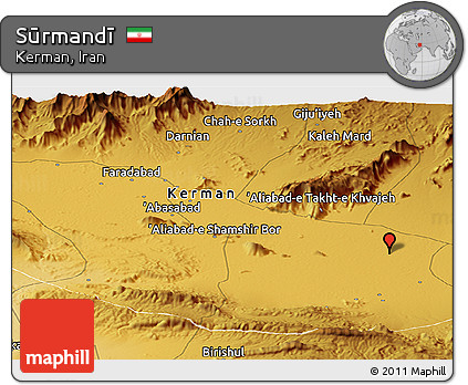 Physical Panoramic Map of Sūrmandī