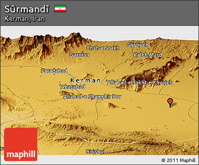 Physical Panoramic Map of Sūrmandī