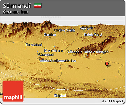 Physical Panoramic Map of Sūrmandī