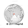 Outline Map of the Area around 28° 18' 5" N, 60° 25' 29" E, rectangular outline