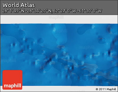 Political 3D Map of the Area around 28° 18' 5" N, 61° 58' 30" W