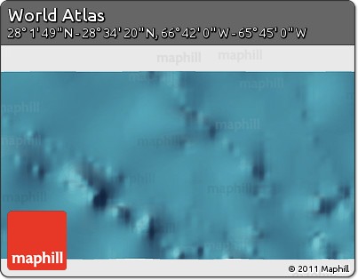Satellite 3D Map of the Area around 28° 18' 5" N, 66° 13' 29" W