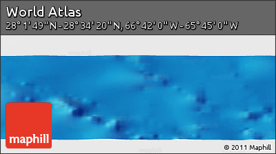 Physical Panoramic Map of the Area around 28° 18' 5" N, 66° 13' 29" W