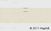 Shaded Relief Panoramic Map of the area around 28° 18' 5" N, 6° 43' 29" W