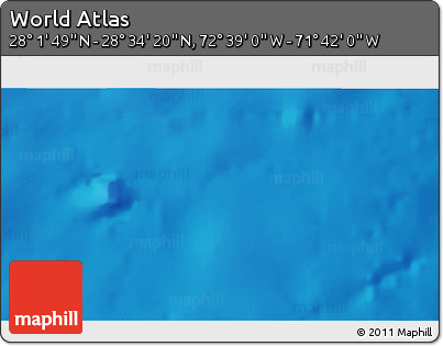 Shaded Relief 3D Map of the Area around 28° 18' 5" N, 72° 10' 30" W