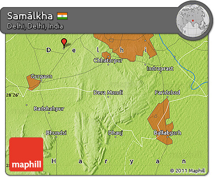 Physical Map of Samālkha