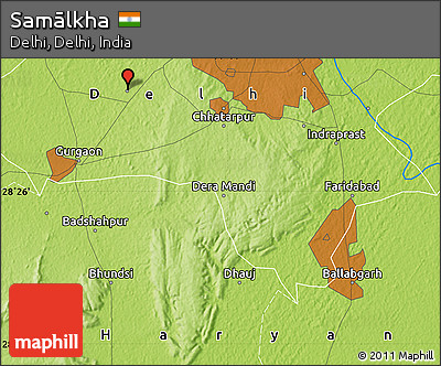 Physical Map of Samālkha