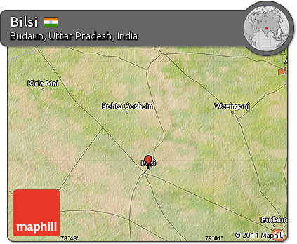Satellite Map of Bilsi