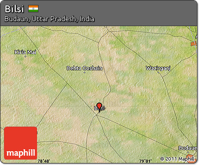 Satellite Map of Bilsi