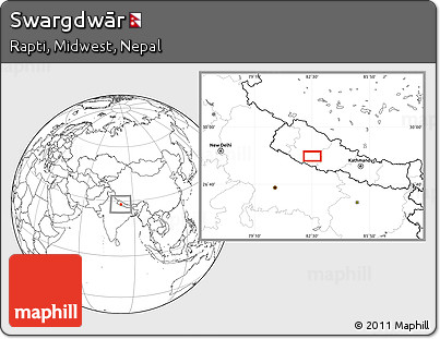 Blank Location Map of Swargdwār