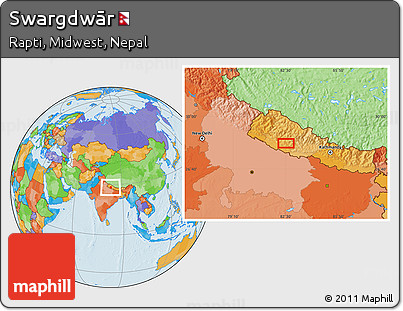 Political Location Map of Swargdwār