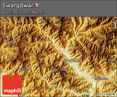Physical Map of Swargdwār