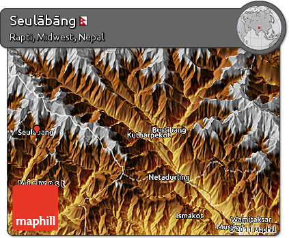 Physical 3D Map of Seulābāng