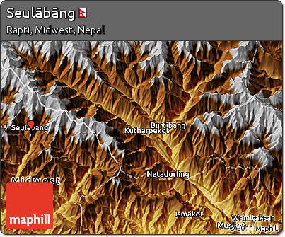 Physical 3D Map of Seulābāng