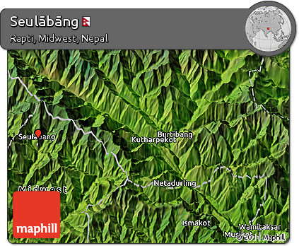 Satellite 3D Map of Seulābāng