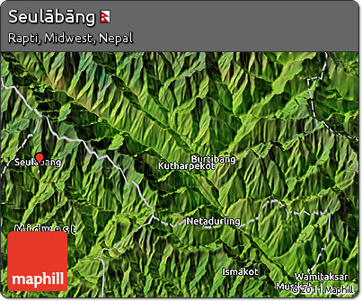 Satellite 3D Map of Seulābāng