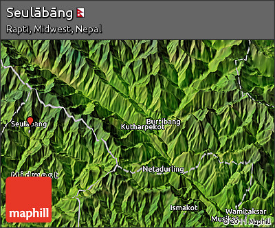 Satellite 3D Map of Seulābāng