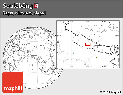 Blank Location Map of Seulābāng