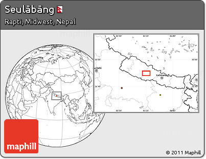 Blank Location Map of Seulābāng