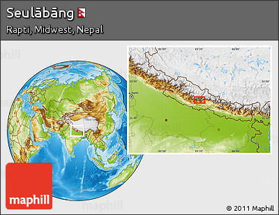 Physical Location Map of Seulābāng