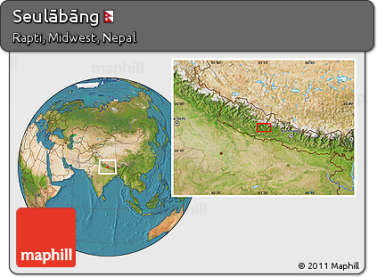 Satellite Location Map of Seulābāng