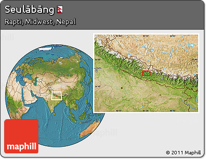 Satellite Location Map of Seulābāng
