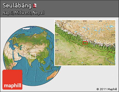 Satellite Location Map of Seulābāng