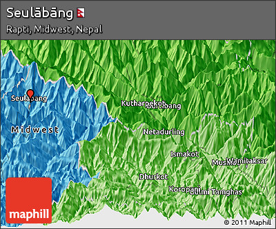 Political Panoramic Map of Seulābāng