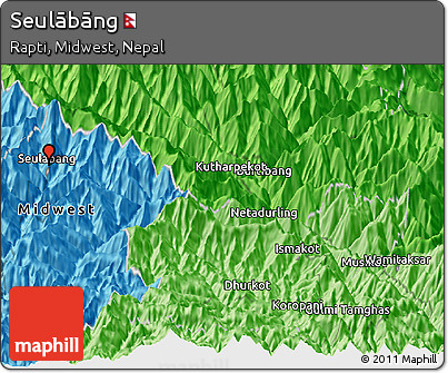 Political Panoramic Map of Seulābāng