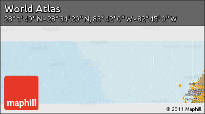 Political Panoramic Map of the Area around 28° 18' 5" N, 83° 13' 29" W
