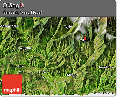 Satellite 3D Map of Olāng