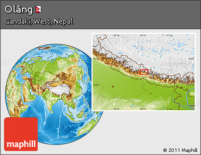 Physical Location Map of Olāng