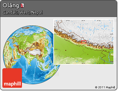Physical Location Map of Olāng