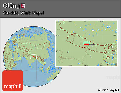 Savanna Style Location Map of Olāng
