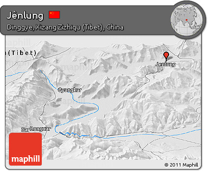 Physical Panoramic Map of Jênlung