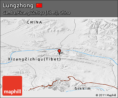 Physical Panoramic Map of Lungzhong
