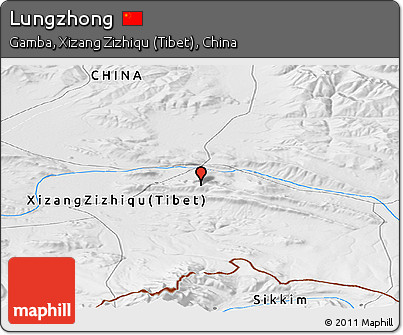 Physical Panoramic Map of Lungzhong