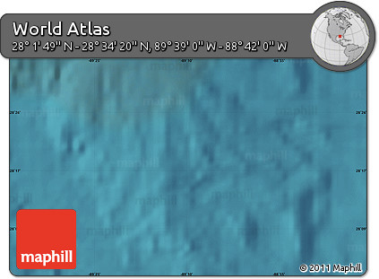 Satellite Map of the Area around 28° 18' 5" N, 89° 10' 30" W