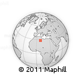 Outline Map of the Area around 28° 18' 5" N, 8° 34' 29" E, rectangular outline
