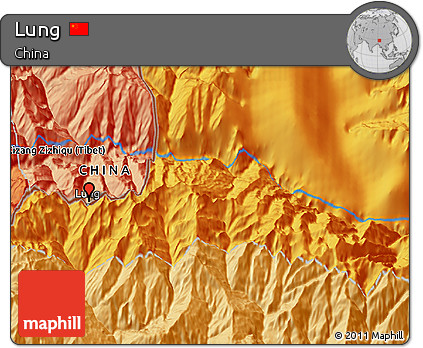 Political 3D Map of Lung
