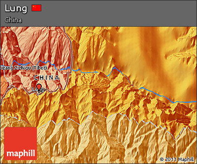 Political 3D Map of Lung