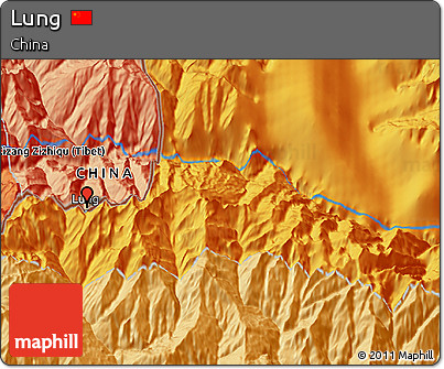 Political 3D Map of Lung