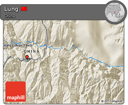 Shaded Relief 3D Map of Lung