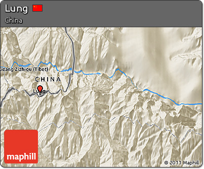 Shaded Relief 3D Map of Lung