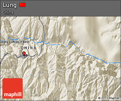 Shaded Relief 3D Map of Lung